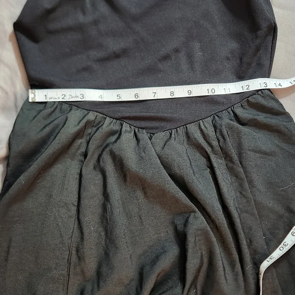 American Eagle Outfitters Black A-Line Corset Cut‎ Maxi Dress - Picture 3 of 5